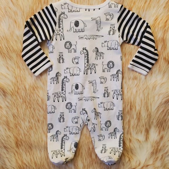 NWOT 0-3 Month Wonder Nation Footies/ One Piece Baby Outfit - Picture 2 of 3